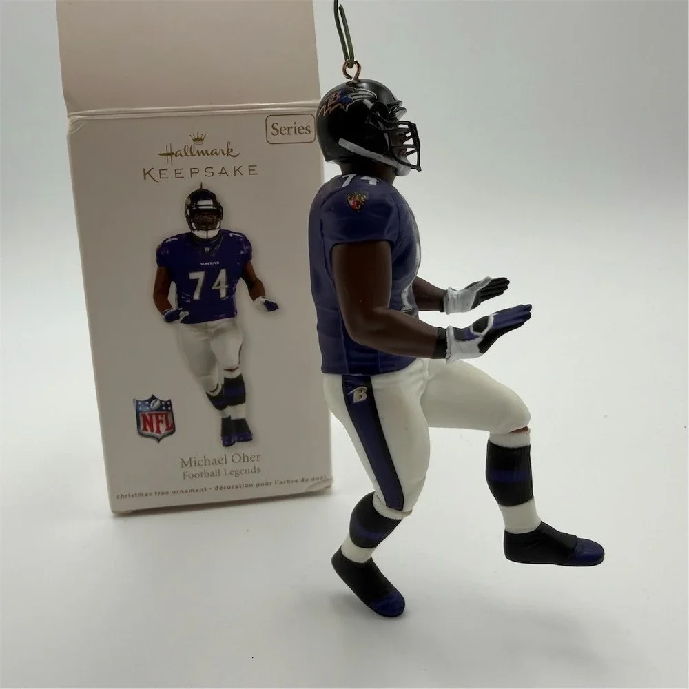 Hallmark Keepsake NFL Legends Michael Oher Baltimore Ravens‎ Ornament w/